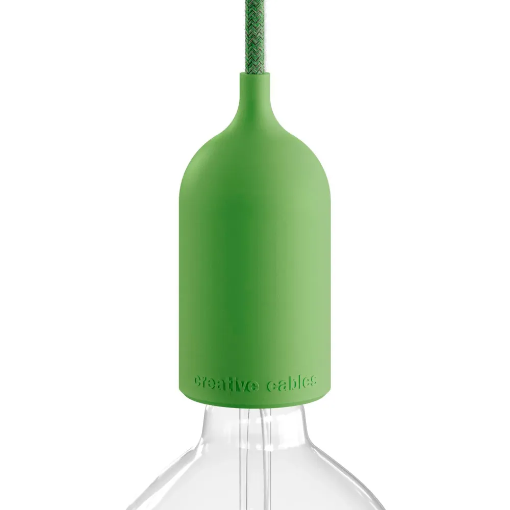 EIVA PASTEL Kit Douille IP65 pour extérieur en silicone E27 - Système Modulair - Vert prairie