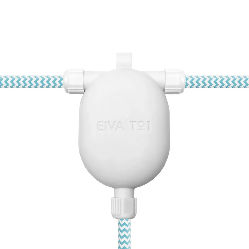 EIVA-3 Raccord 3 voies IP65 pour extérieur - Système Modulair - Blanc