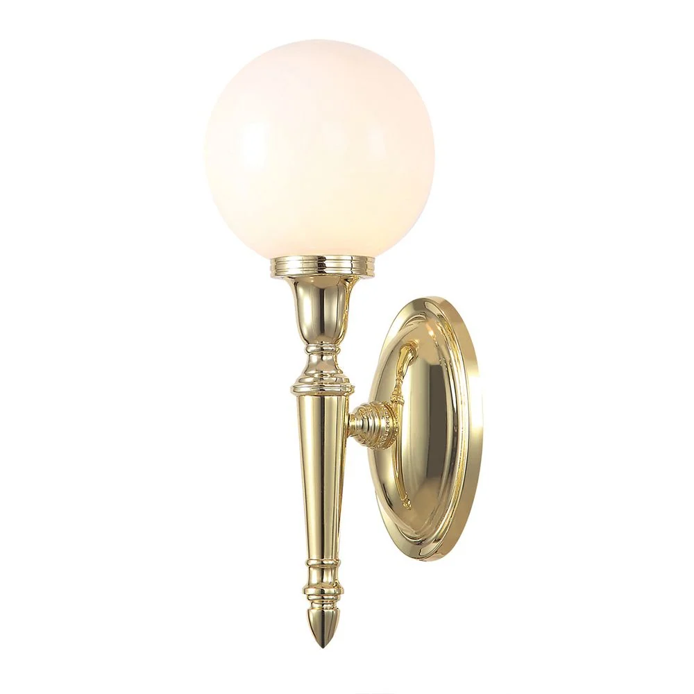 Applique murale Elstead Lighting (BATH-DRYDEN4-PB) Dryden aluminium, verre G9
