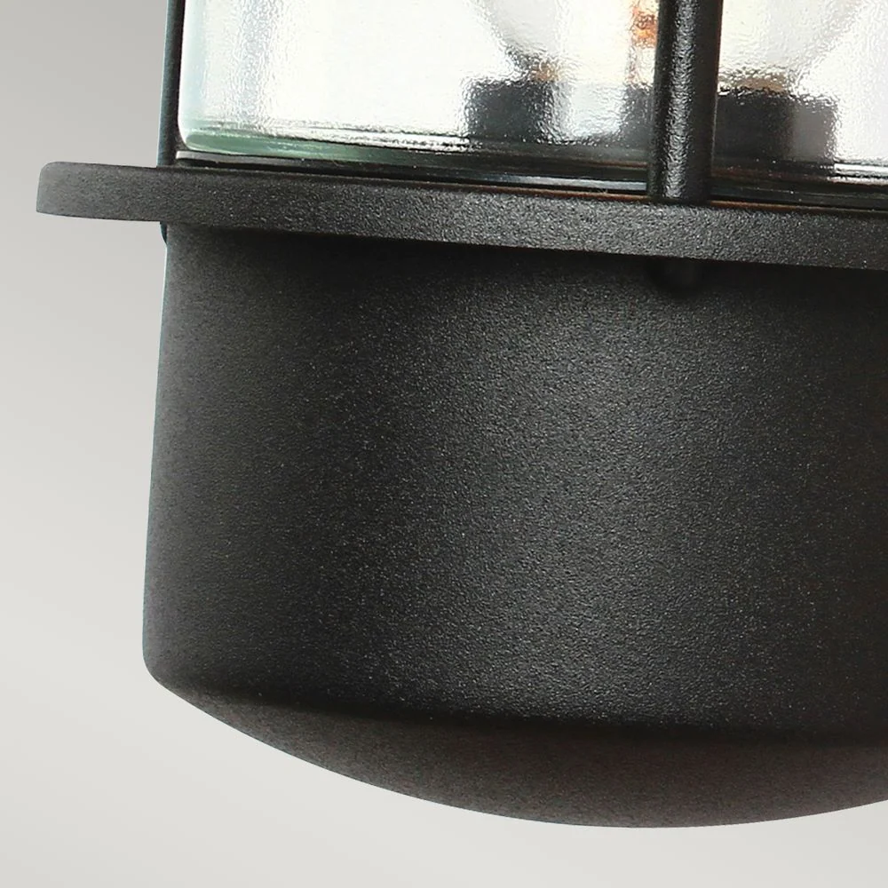 Applique murale extérieure Elstead Lighting (HELSINGOR-PIR-BK) Helsingor en acier inoxydable E27