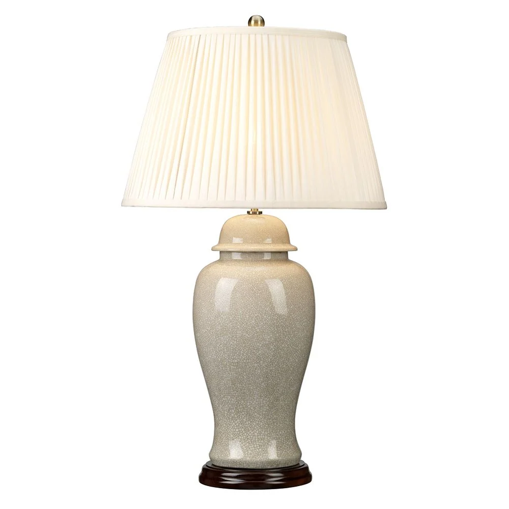 Lampe de table Elstead Lighting (IVORY-CRA-LG-TL) Porcelaine craquelée ivoire E27