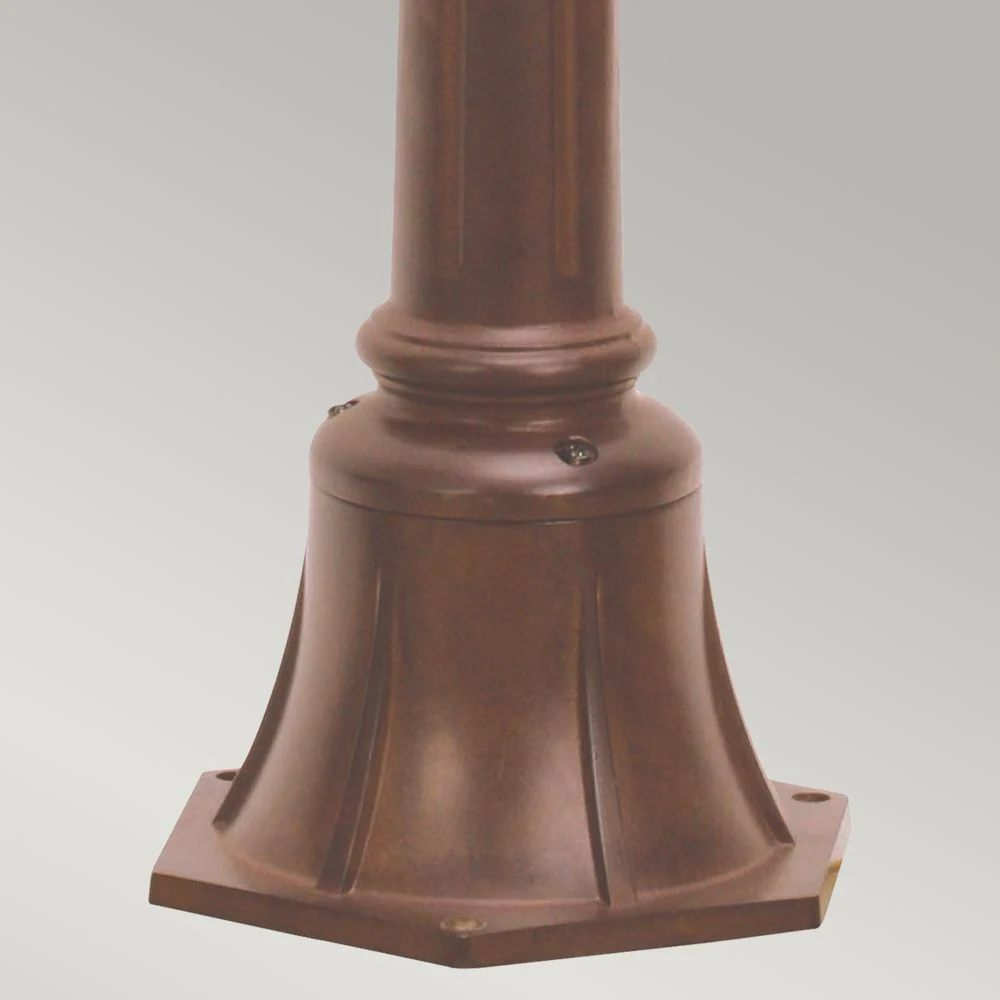 Réverbère Elstead Lighting (CC4-S) Chicago acier, verre soufflé à la main E27