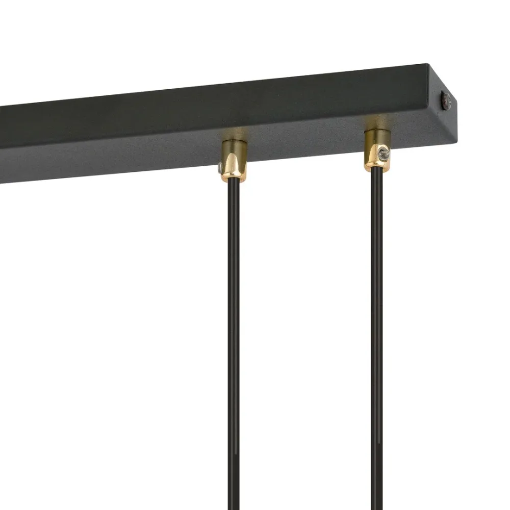 Lampe à suspension GLAM 4L, D14 noir, E14 Emibig