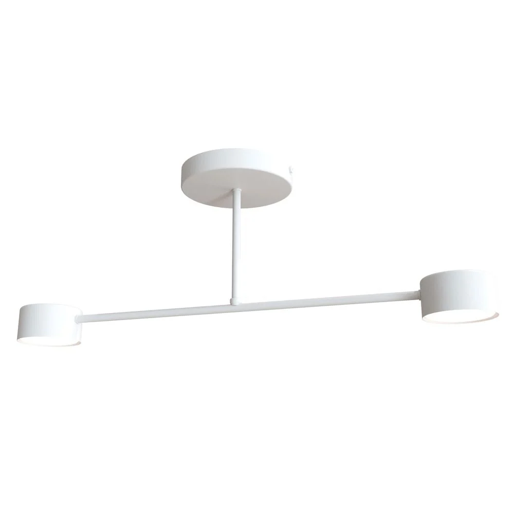 Plafonnier encastré Emibig HALO 2 en acier thermolaqué noir/blanc GX53 Black