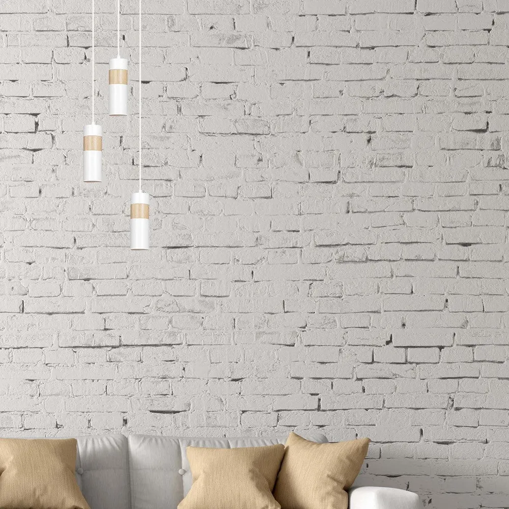 Suspension AKARI 1L, blanche, GU10 Emibig