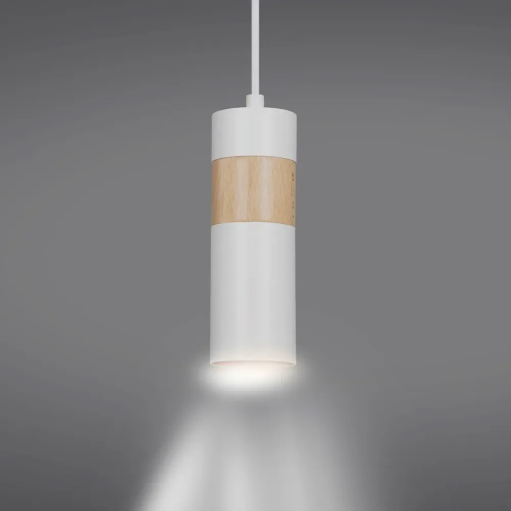 Suspension AKARI 1L, blanche, GU10 Emibig