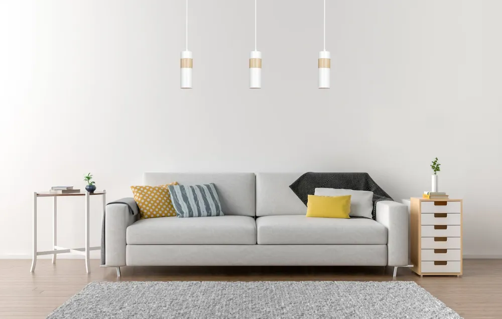 Suspension AKARI 1L, blanche, GU10 Emibig