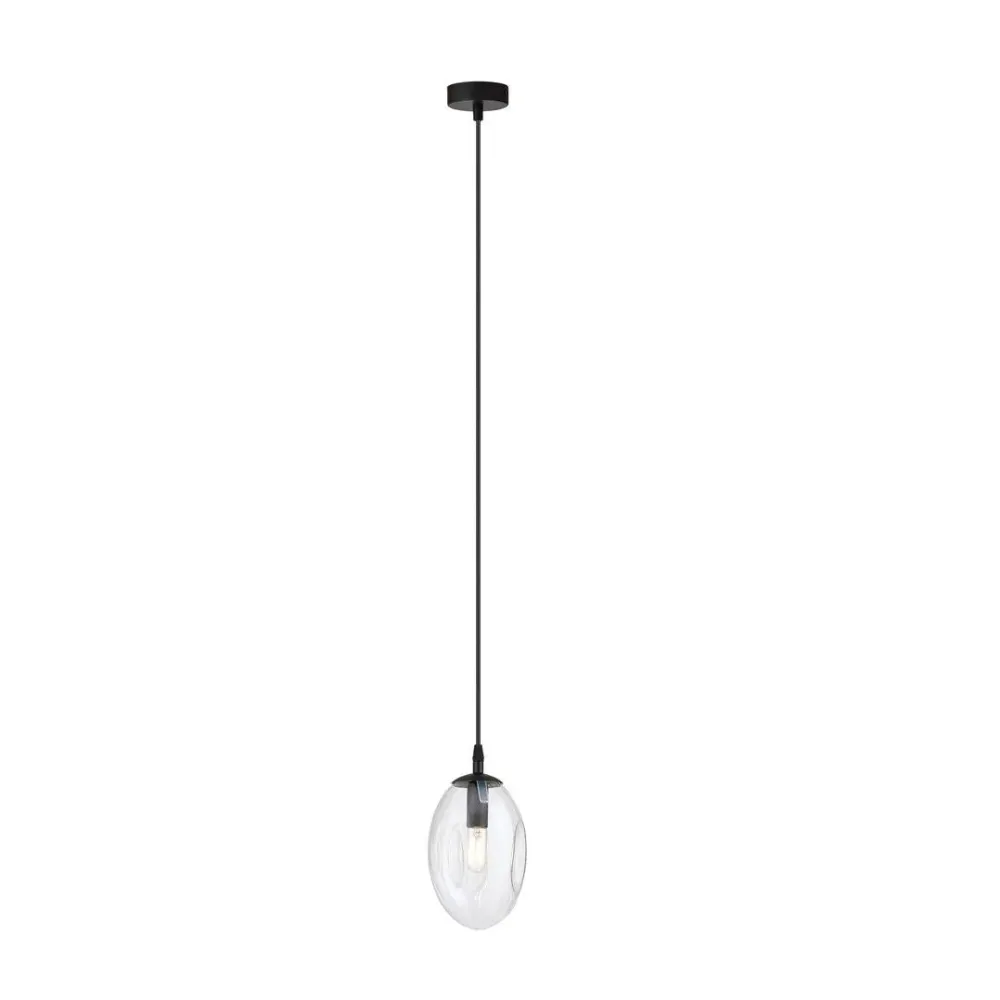 Suspension ASTRAL 1L, D12 noir, E14 Emibig