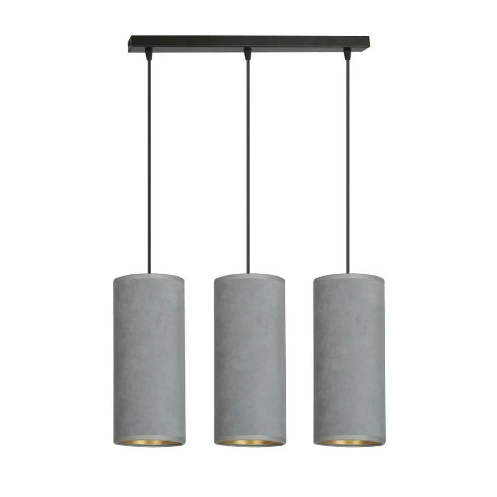 Suspension BENTE 3L, D10 noir, E14 Emibig