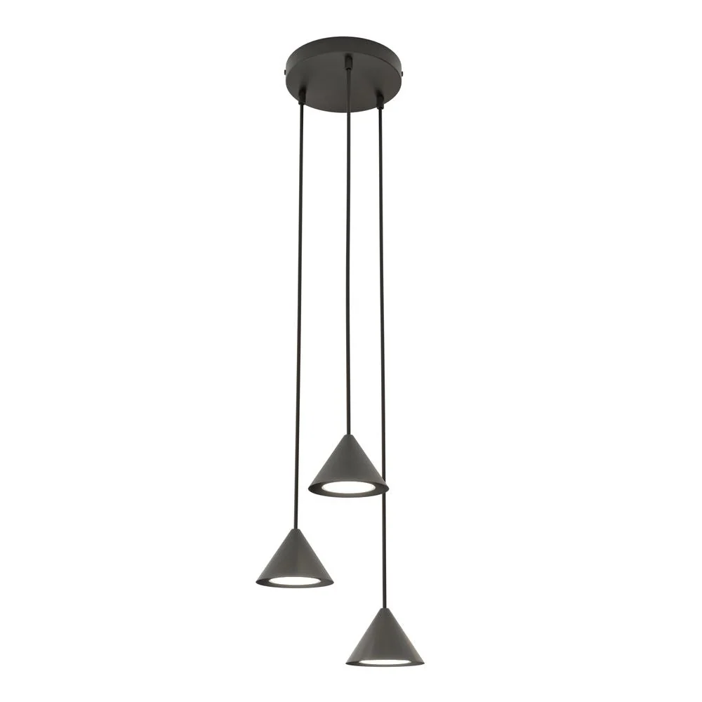 Suspension Emibig ELIT 3 PREMIUM en acier thermolaqué noir/or GX53 Black