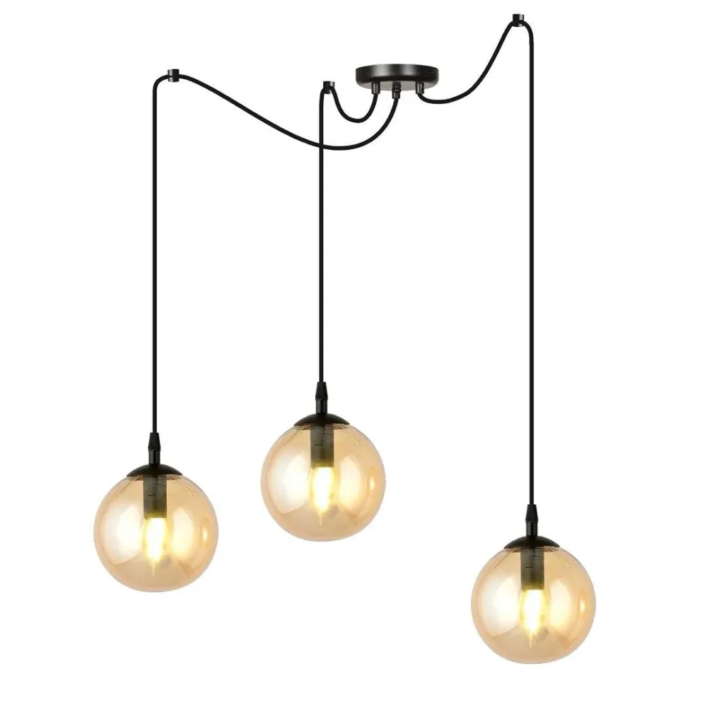 Suspension GIGI 3L, D14 noir, E14 Emibig