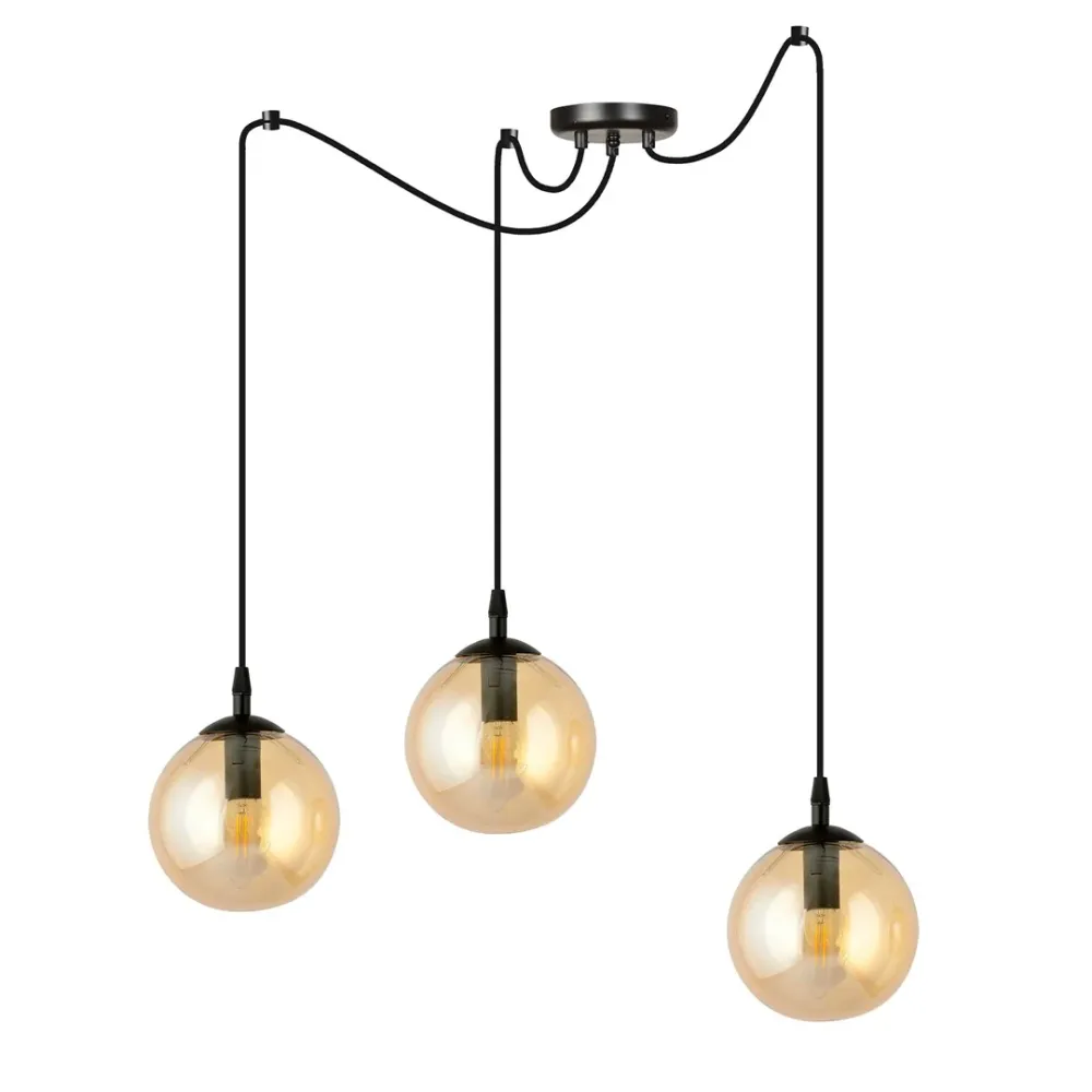 Suspension GIGI 3L, D14 noir, E14 Emibig