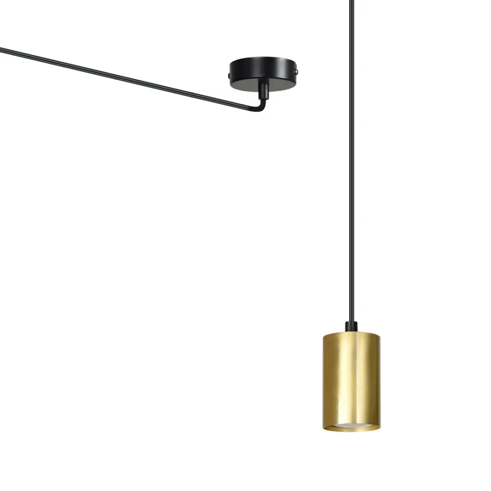 Suspension TRAKER 1L, noire, GU10 Emibig