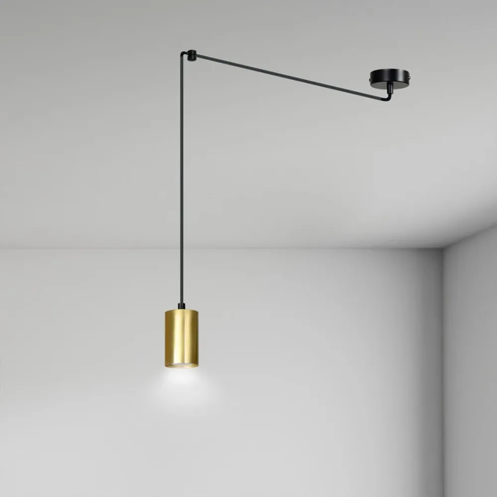 Suspension TRAKER 1L, noire, GU10 Emibig