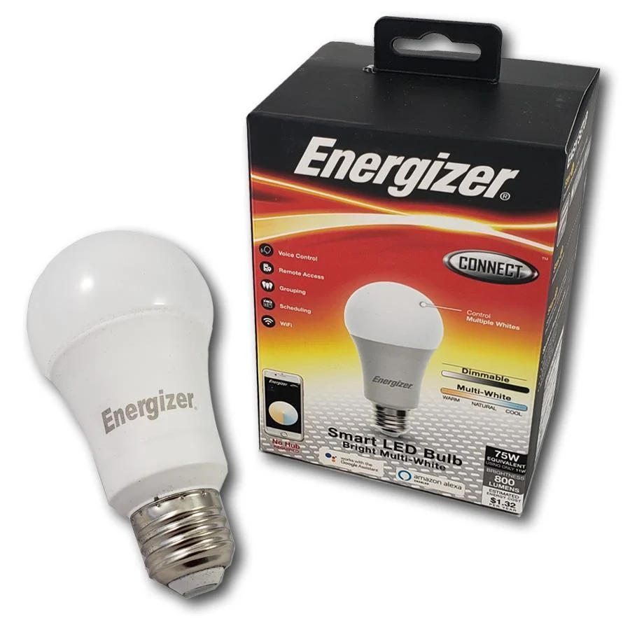 Energizer Connect EAW2-1001-MWT Ampoule Intelligente DEL Multi-Blanc