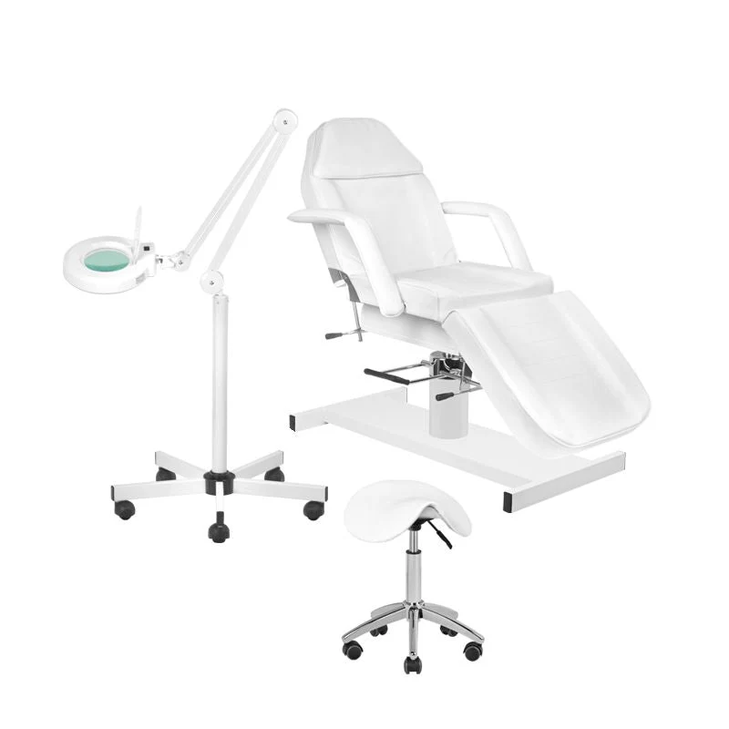 Ensemble de fauteuil 210 + lampe loupe LED S5 + tabouret 302