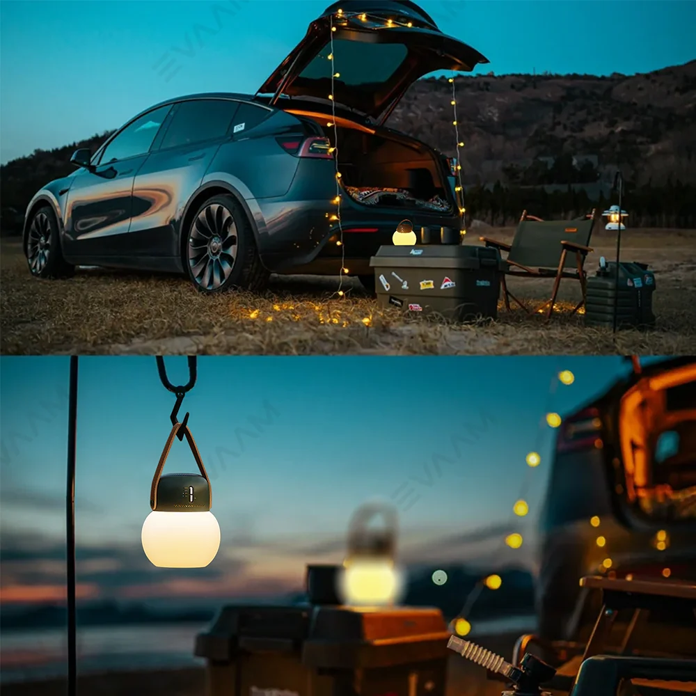 Enceinte Bluetooth EVAAM® et lampe de camping LED pour Tesla Model 3/Y/S/X