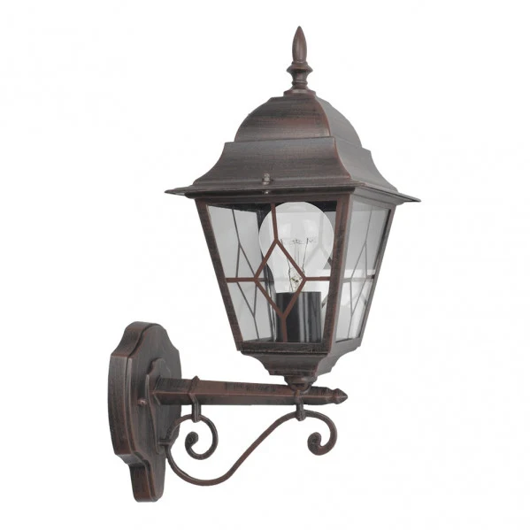 Applique murale extérieure Fabrilamp Bootes en aluminium brun E27