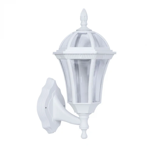 Applique murale extérieure Fabrilamp Comino blanc en polycarbonate E27