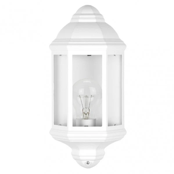 Applique murale extérieure Fabrilamp Shaula en aluminium blanc E27