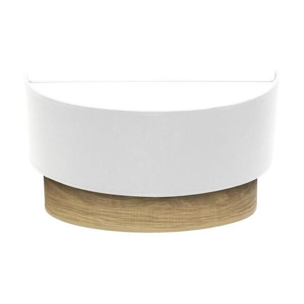 Applique murale Fabrilamp Tania en métal blanc E27
