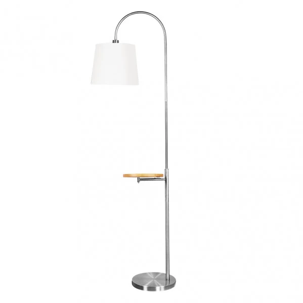 Fabrilamp lampadaire Marfil nickel E27