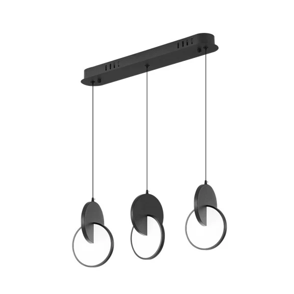 Fabrilamp plafonnier Carlota aluminium noir