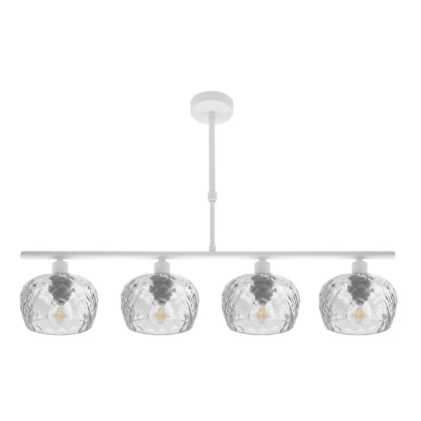 Fabrilamp plafonnier Estela blanc E14