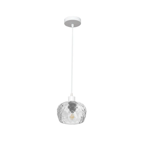 Fabrilamp plafonnier Estela blanc E27