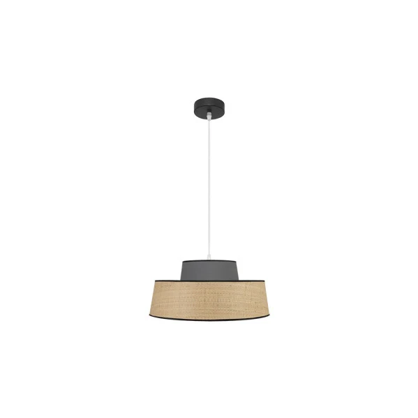Fabrilamp plafonnier Jia naturel E27