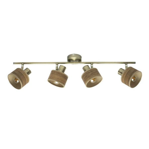 Fabrilamp spot Nando cuir E14