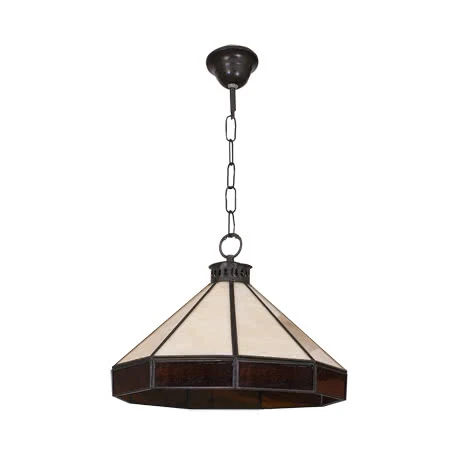 Fabrilamp suspension Adarve résine noire E27