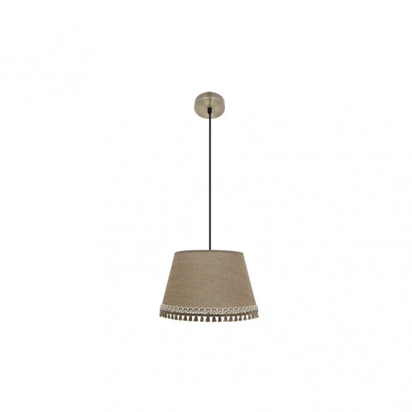 Fabrilamp suspension plafonnier Ada cuir E27