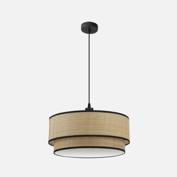 Fabrilamp suspension Roque noir E27