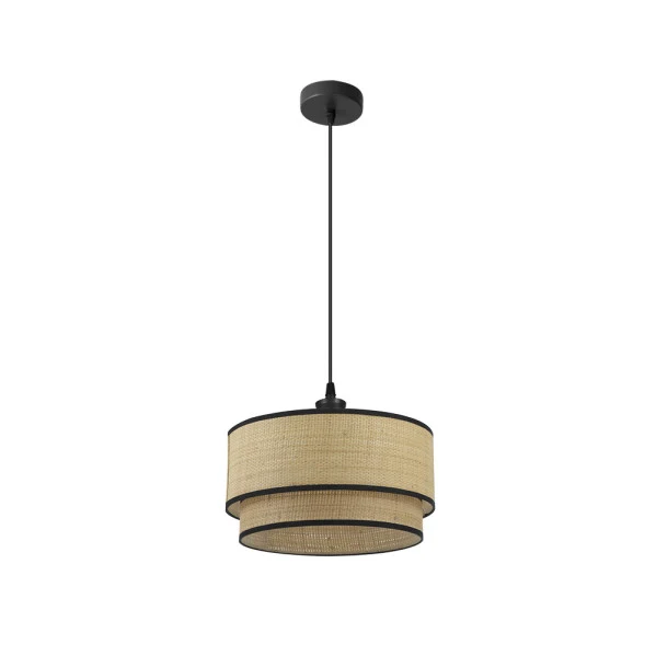 Fabrilamp suspension Roque noir E27