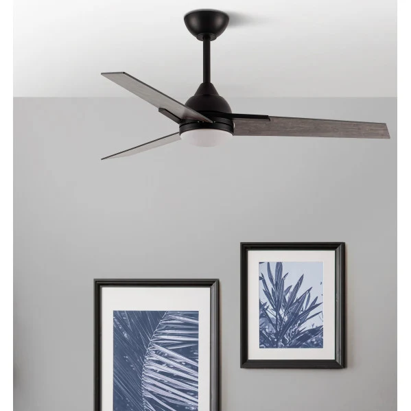 Fabrilamp ventilateur de plafond Argestes métal noir