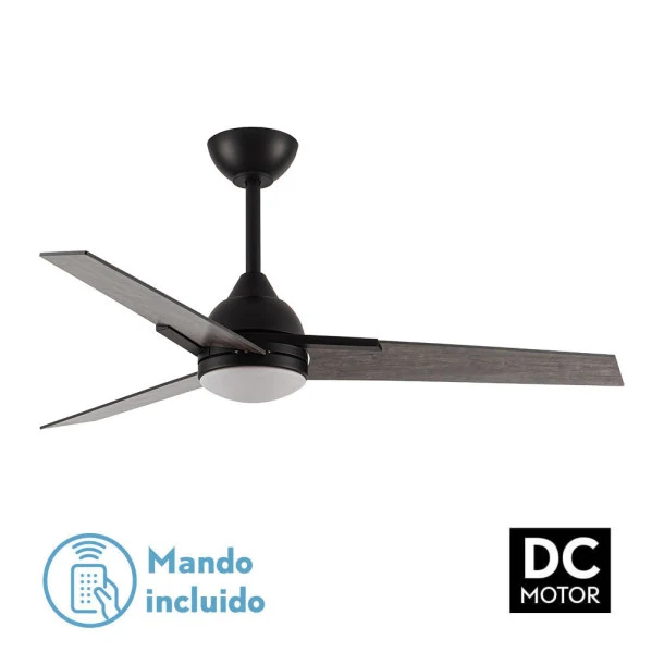 Fabrilamp ventilateur de plafond Argestes métal noir