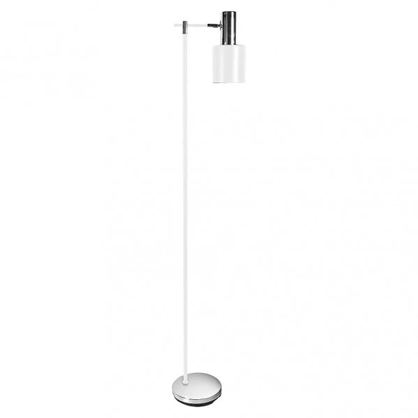 Lampadaire Fabrilamp Cygni en métal blanc E27