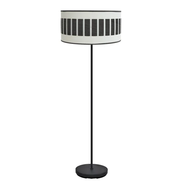 Lampadaire Fabrilamp Ivanna en métal blanc E27