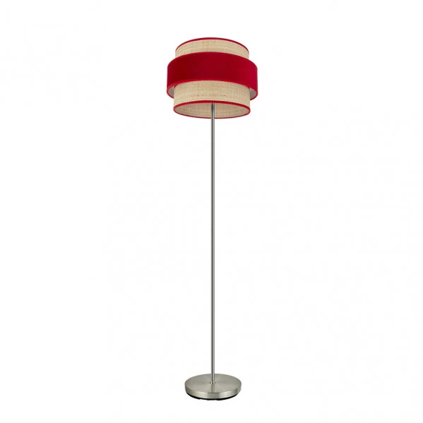 Lampadaire Fabrilamp Reyes nickel E27