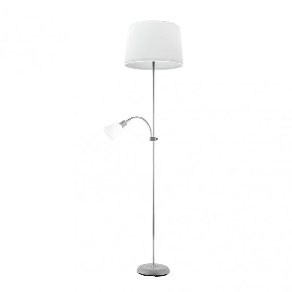 Lampadaire Fabrilamp Rilon argenté E27