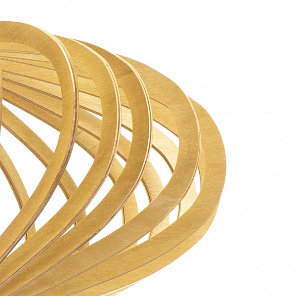 Lampe à suspension Fabrilamp Sapelli bois naturel E27
