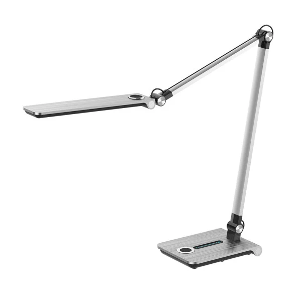 Lampe de table à bras articulé Fabrilamp Dardo argent ABS Oui