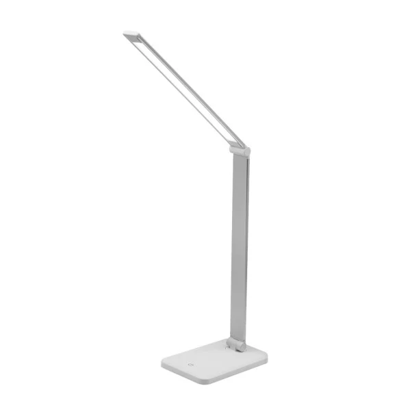 Lampe de table à bras articulé Fabrilamp Decada blanc ABS Oui