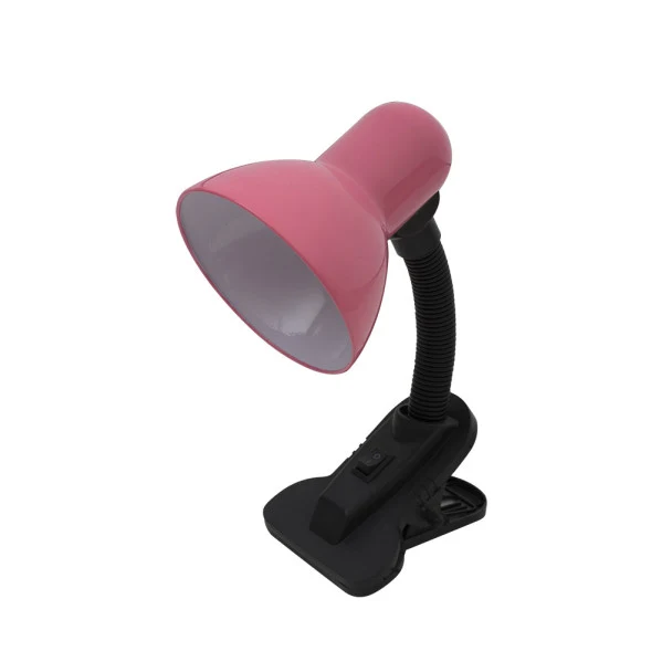 Lampe de table à bras articulé Fabrilamp Dedalo en métal rose E27