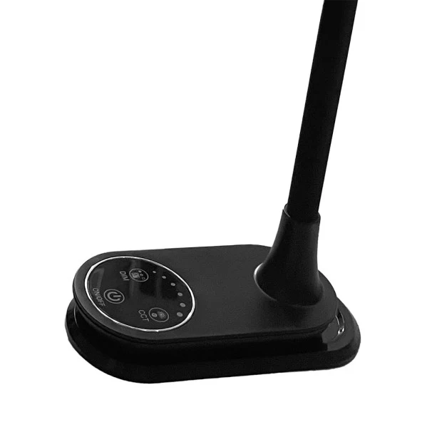Lampe de table à bras articulé Fabrilamp Murillo ABS noir Oui