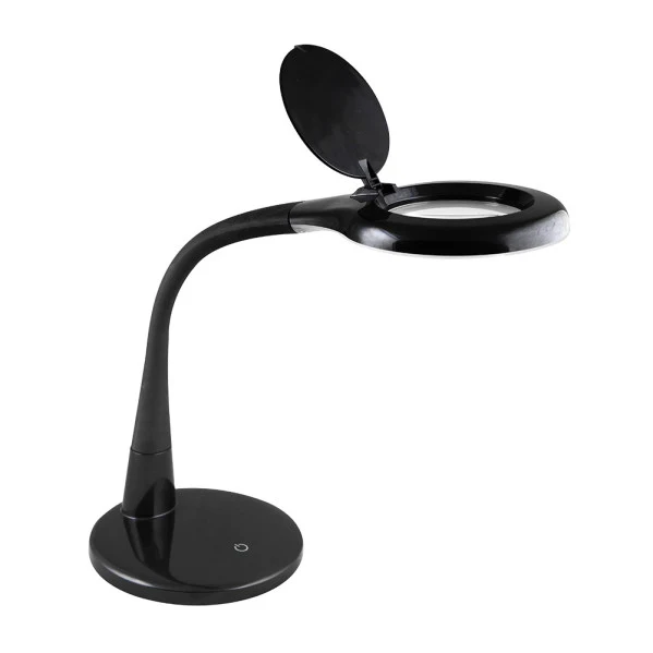 Lampe de table à bras articulé Fabrilamp Plath noir ABS Oui