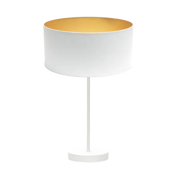 Lampe de table Fabrilamp Anuska en métal blanc E27