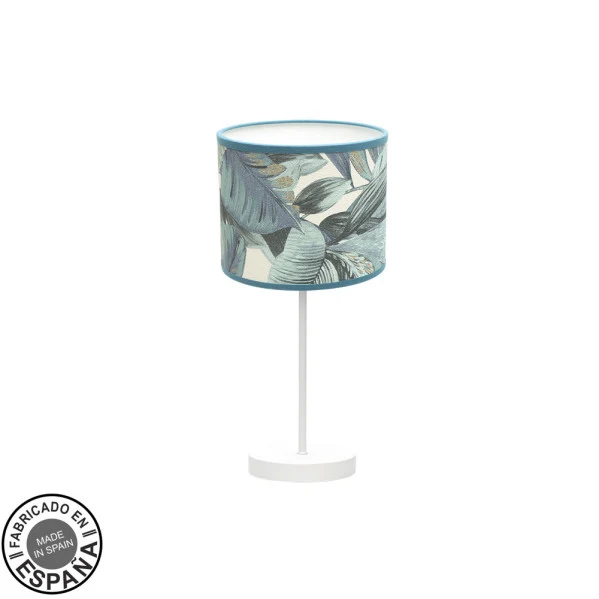 Lampe de table Fabrilamp Argel en métal blanc E14