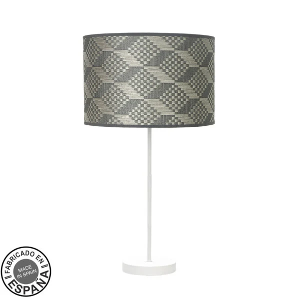 Lampe de table Fabrilamp Moda en métal blanc E27